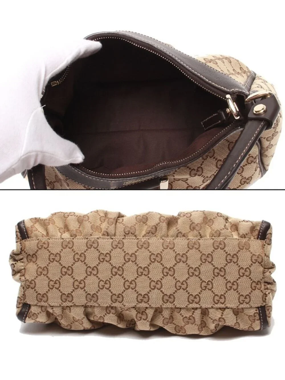 ★SOLD★ Gucci Shoulder Bag Abbey GG Canvas - Picture 3 of 8